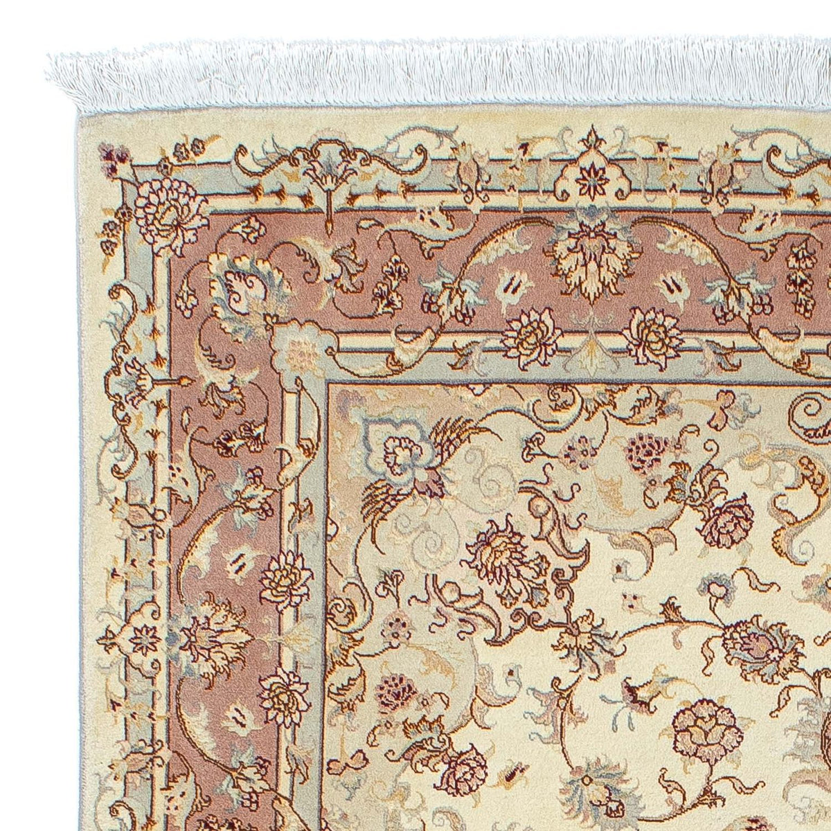 Tapis persan - Tabriz - Royal - 196 x 149 cm - beige