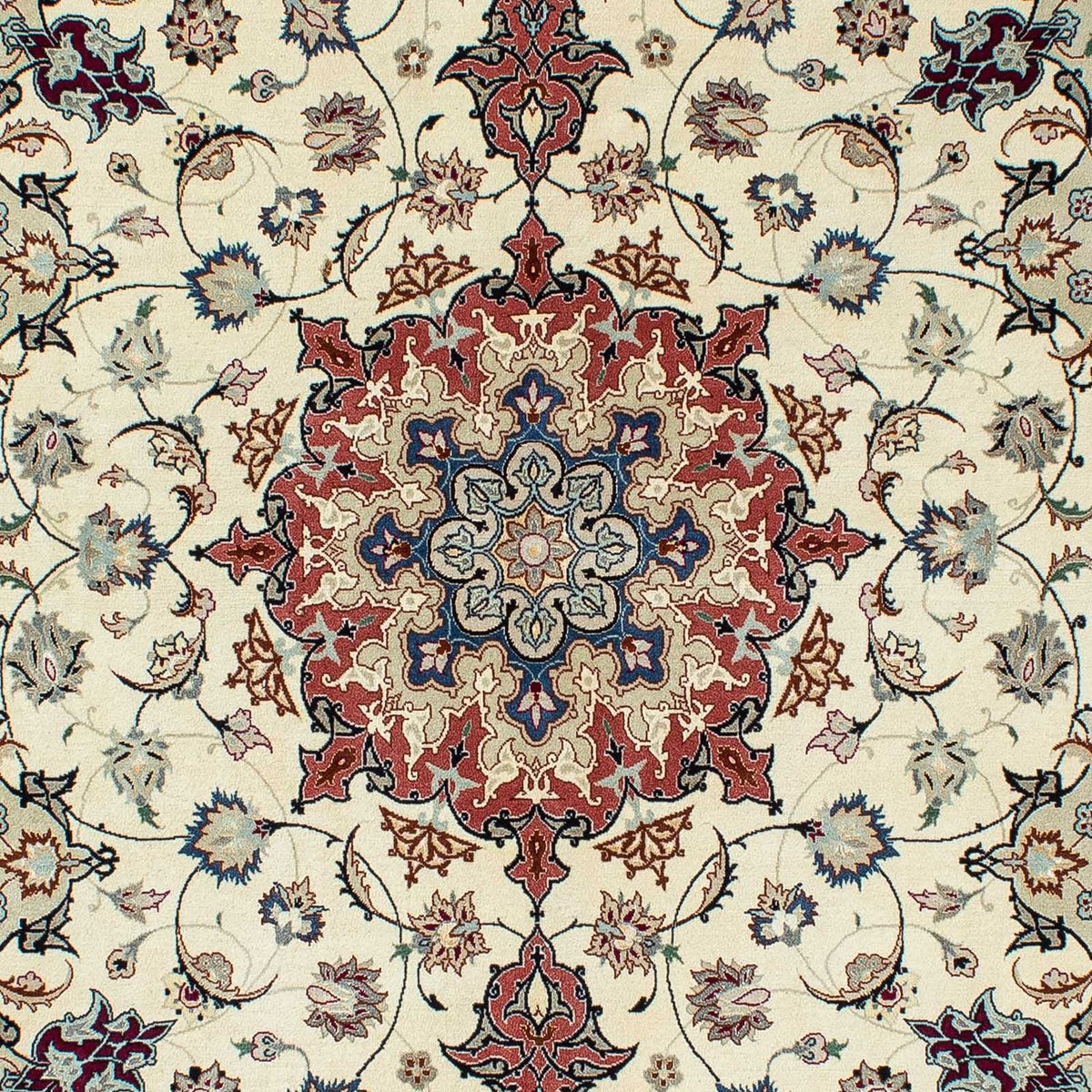 Tapis persan - Tabriz - Royal - 201 x 156 cm - beige