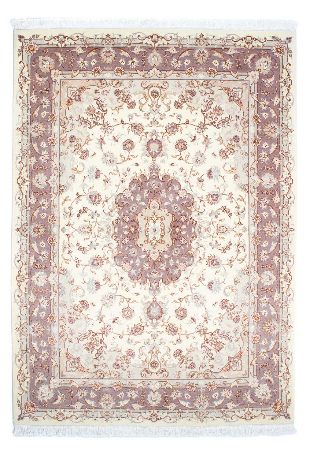 Tapis persan - Tabriz - Royal - 236 x 169 cm - beige