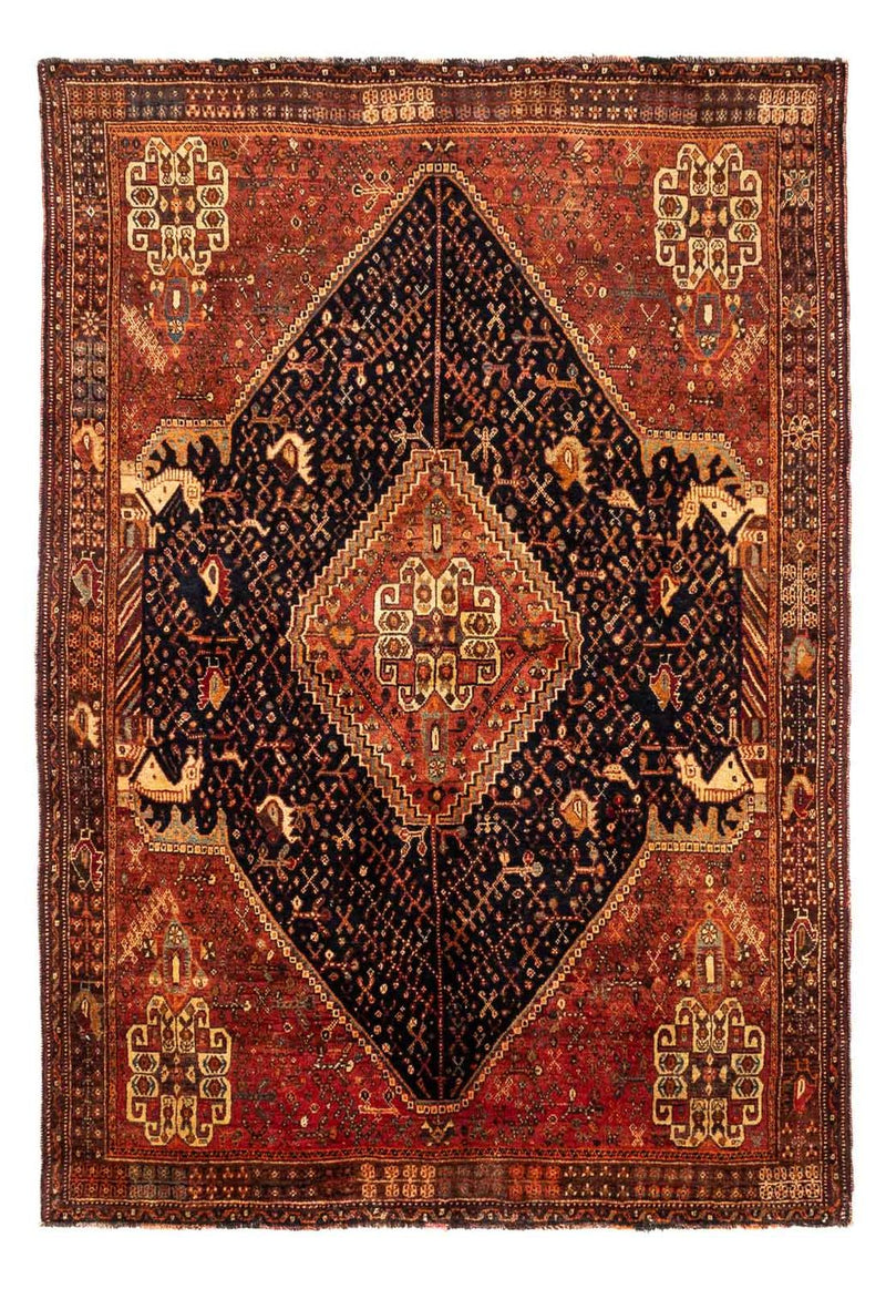 Tapis persan - Nomadic - 241 x 157 cm - bleu foncé