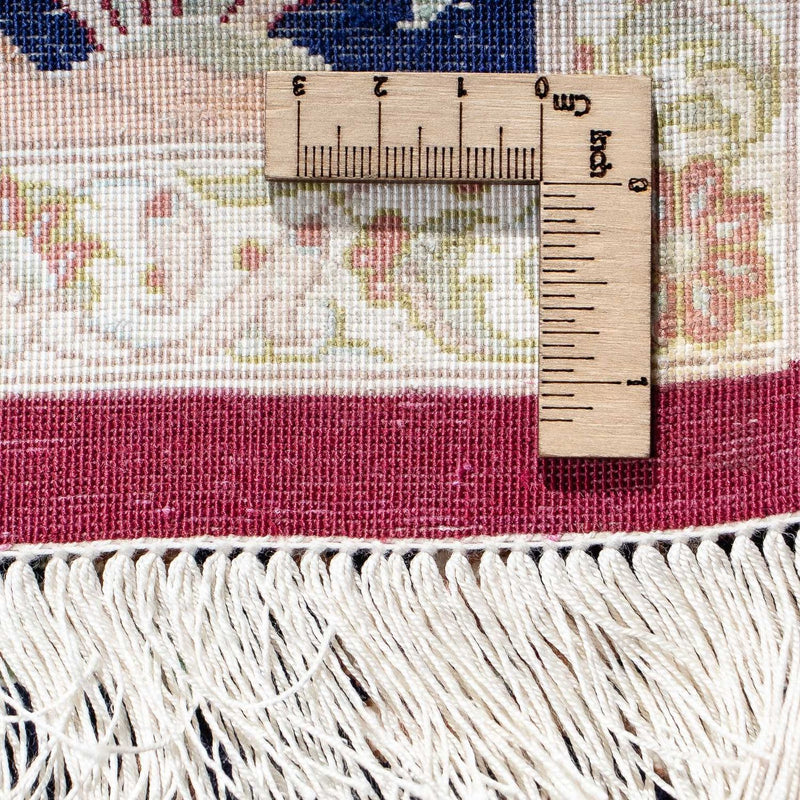 Tapis persan - Ghom - 87 x 59 cm - bleu foncé