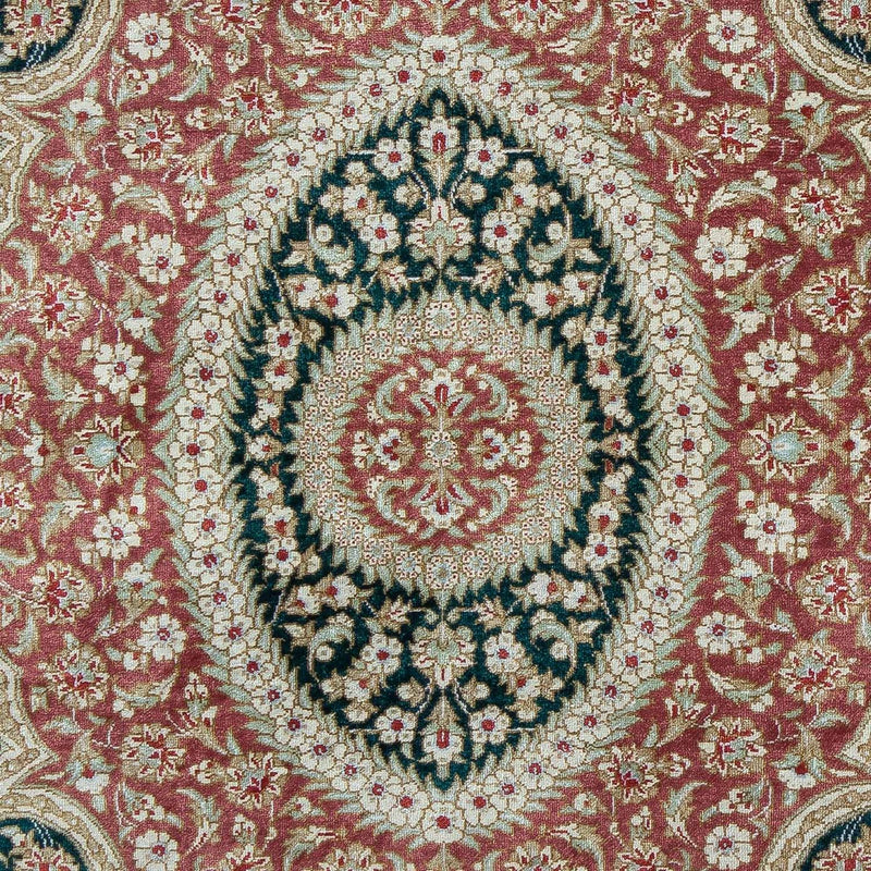 Tapis persan - Ghom - 85 x 58 cm - bleu foncé