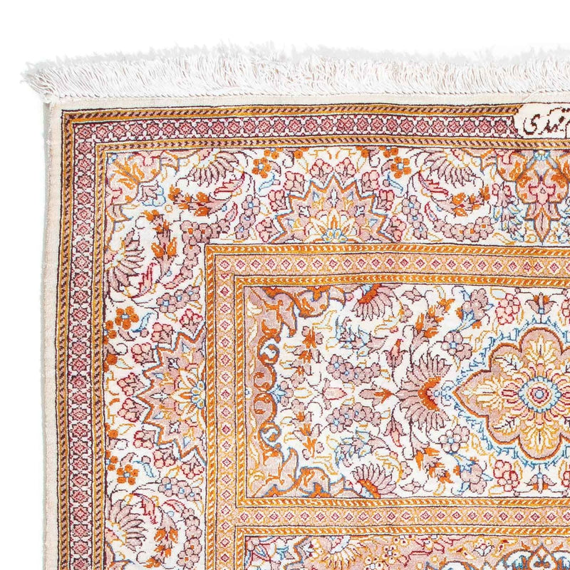 Tapis persan - Ghom - 122 x 78 cm - beige