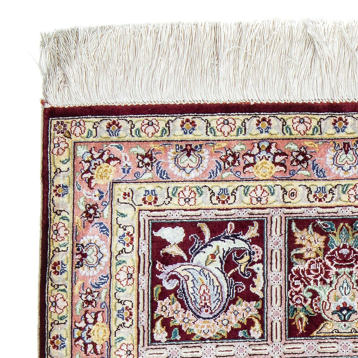 Tapis persan - Ghom - 86 x 60 cm - multicolore