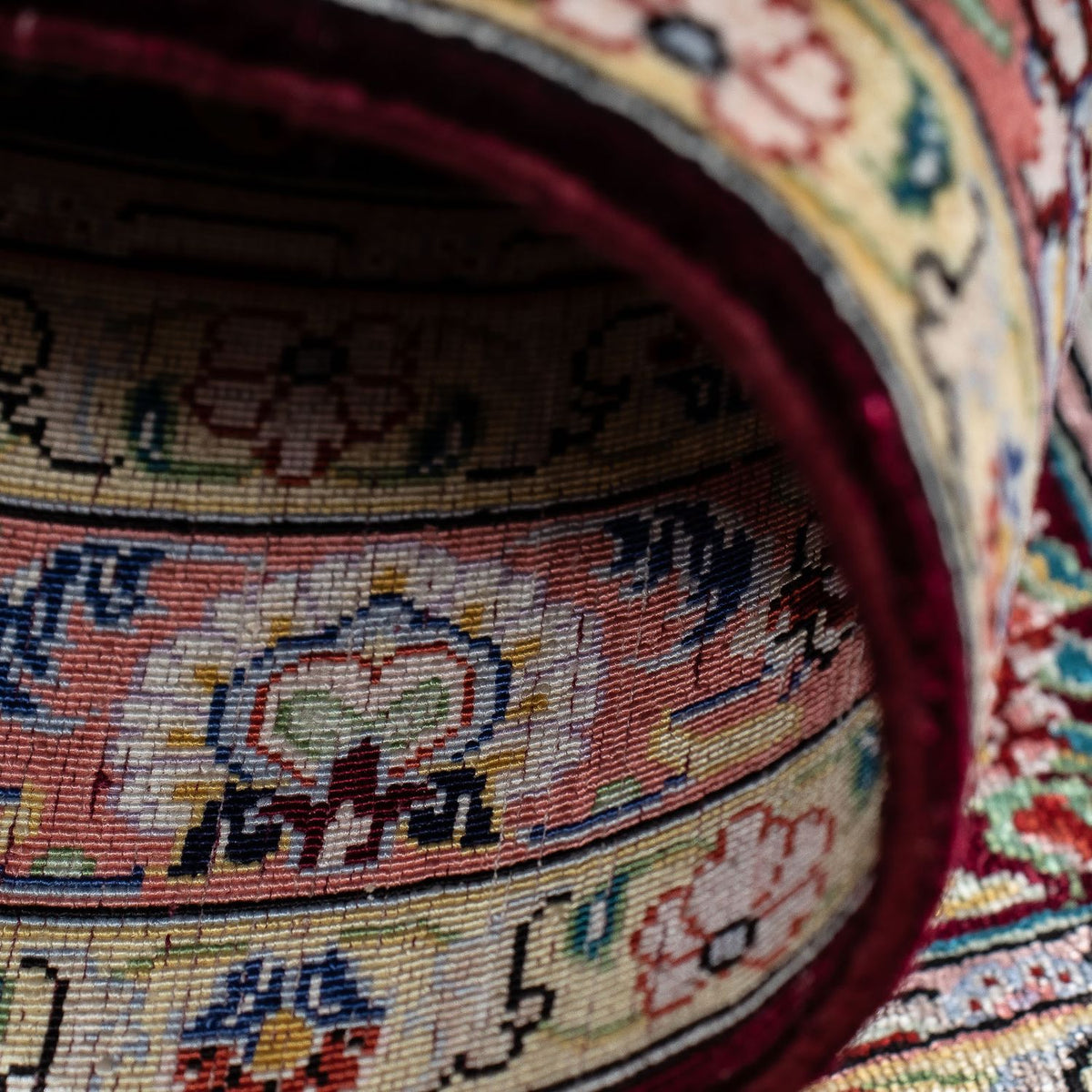 Tapis persan - Ghom - 86 x 60 cm - multicolore