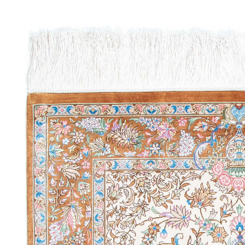 Tapis persan - Ghom - 124 x 79 cm - beige