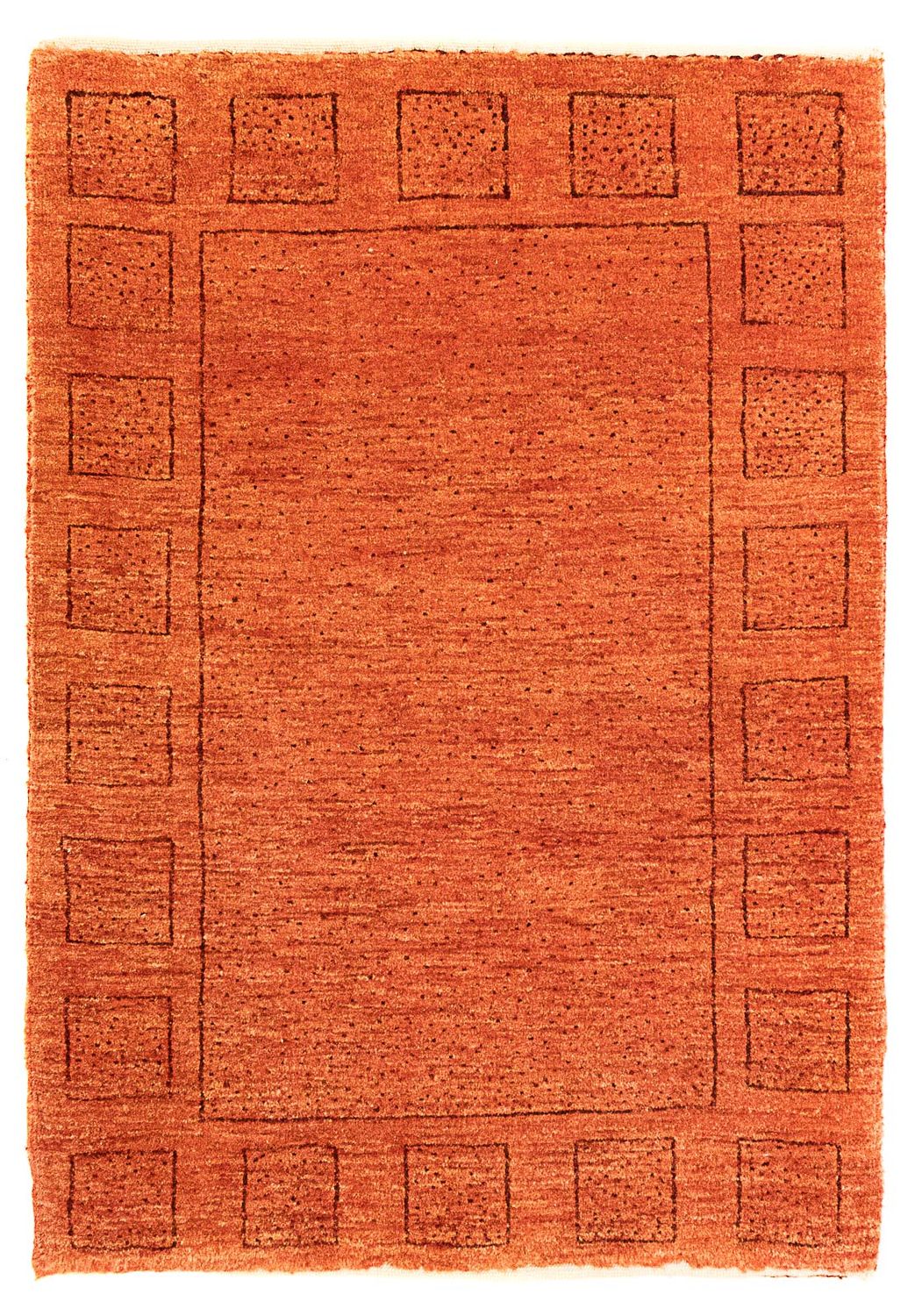 Tapis Gabbeh - Persan Kashkuli - 90 x 65 cm - rouille