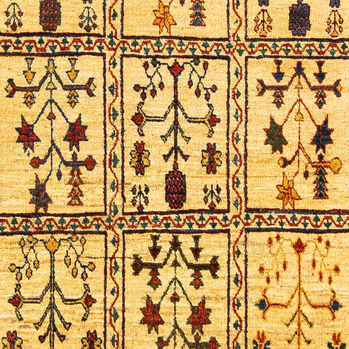 Tapis Gabbeh - Persan Kashkuli - 143 x 105 cm - beige