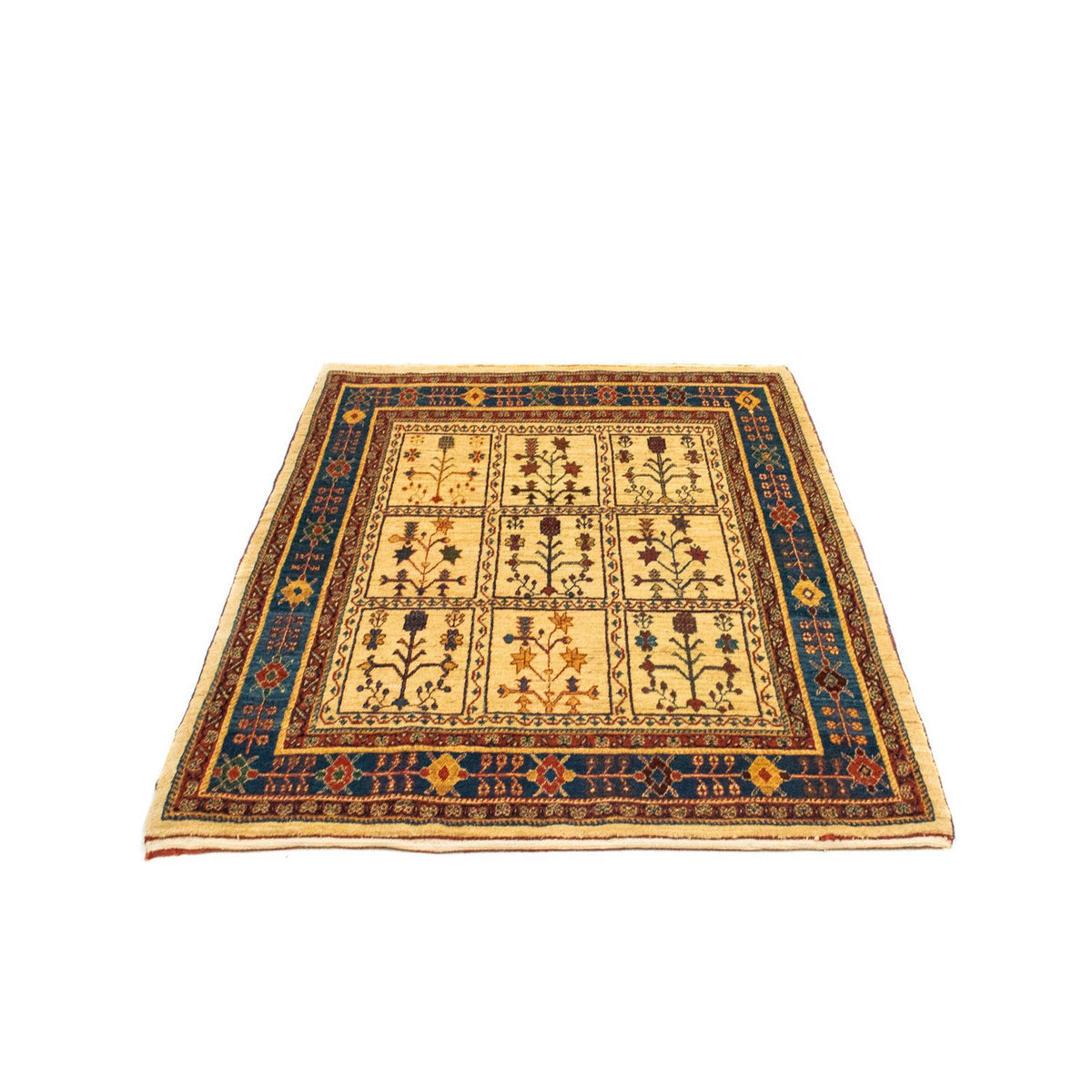 Tapis Gabbeh - Persan Kashkuli - 143 x 105 cm - beige
