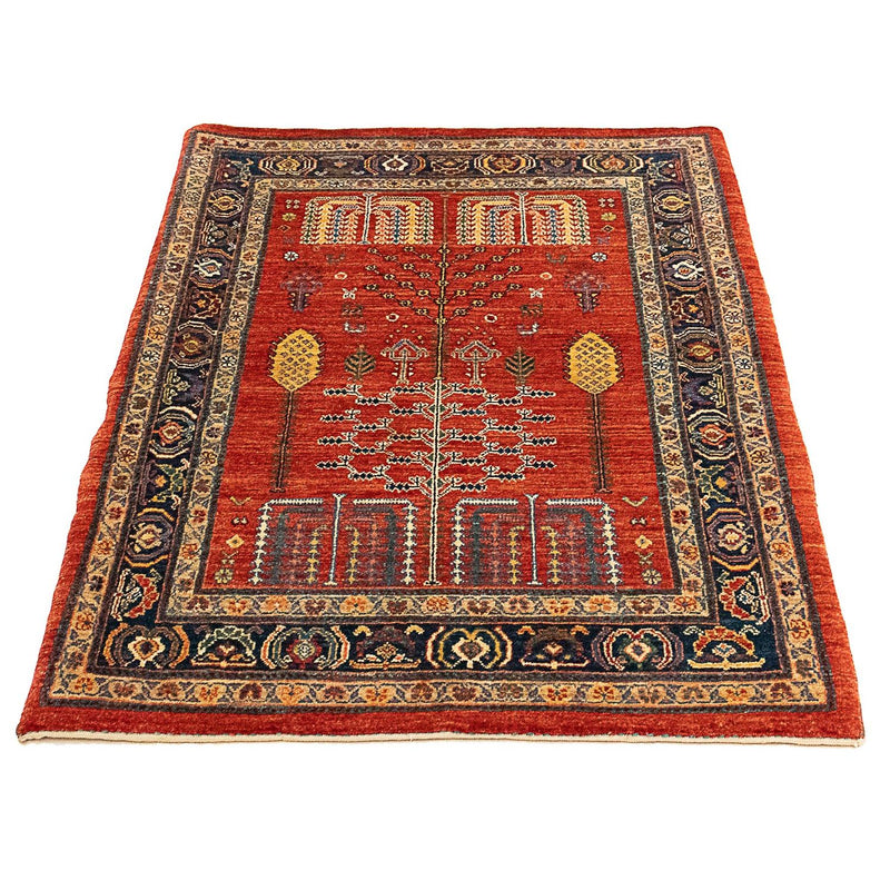 Tapis Gabbeh - Persan Kashkuli - 120 x 85 cm - rouge foncé