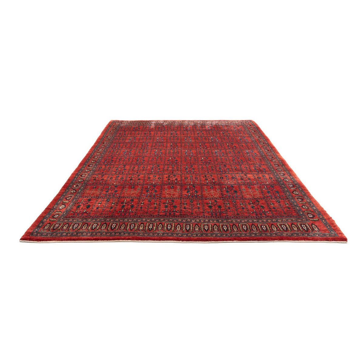 Tapis Gabbeh - Persan Kashkuli - 345 x 260 cm - rouge foncé