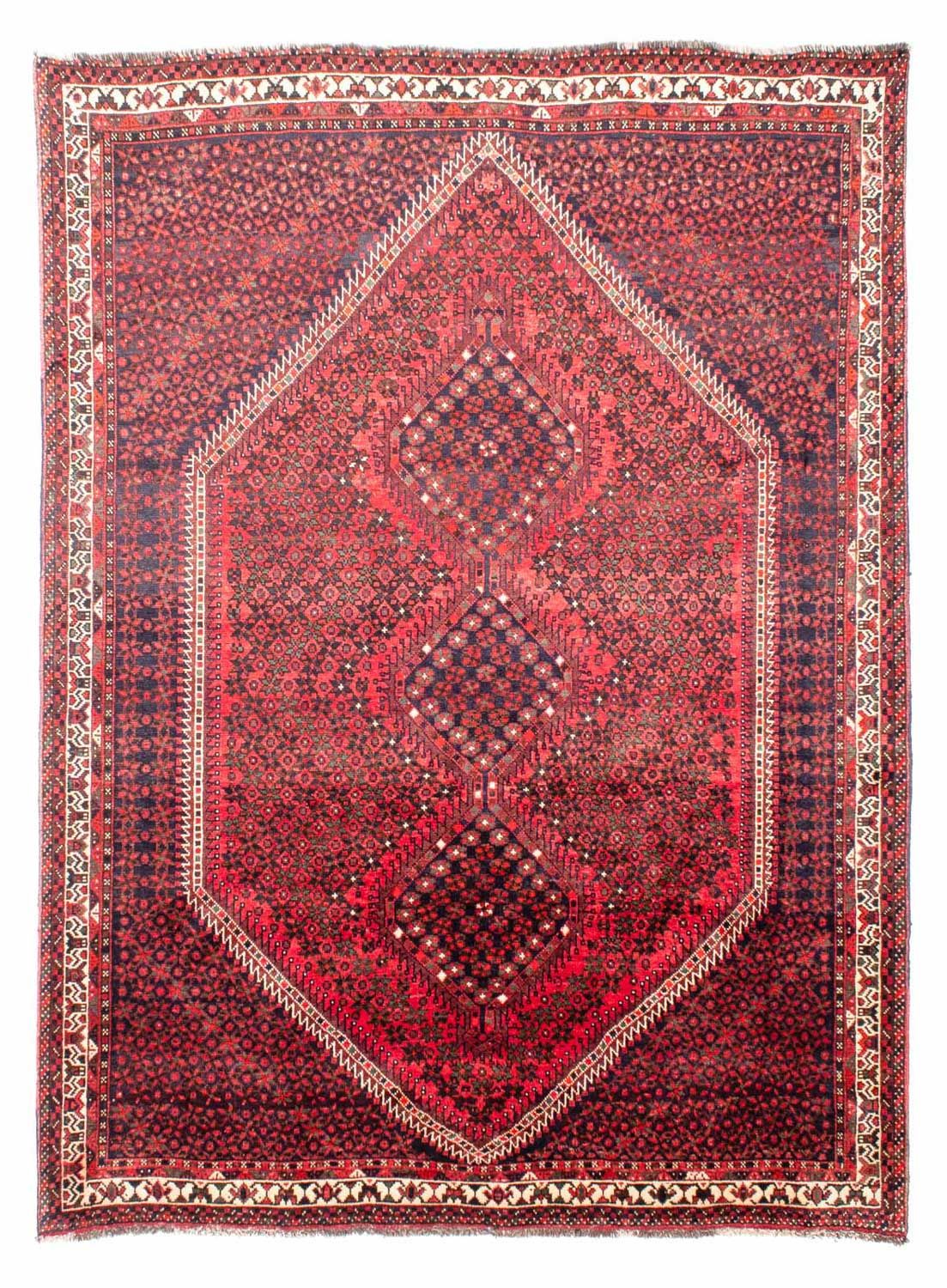 Tapis persan - Nomadic - 281 x 206 cm - rouge