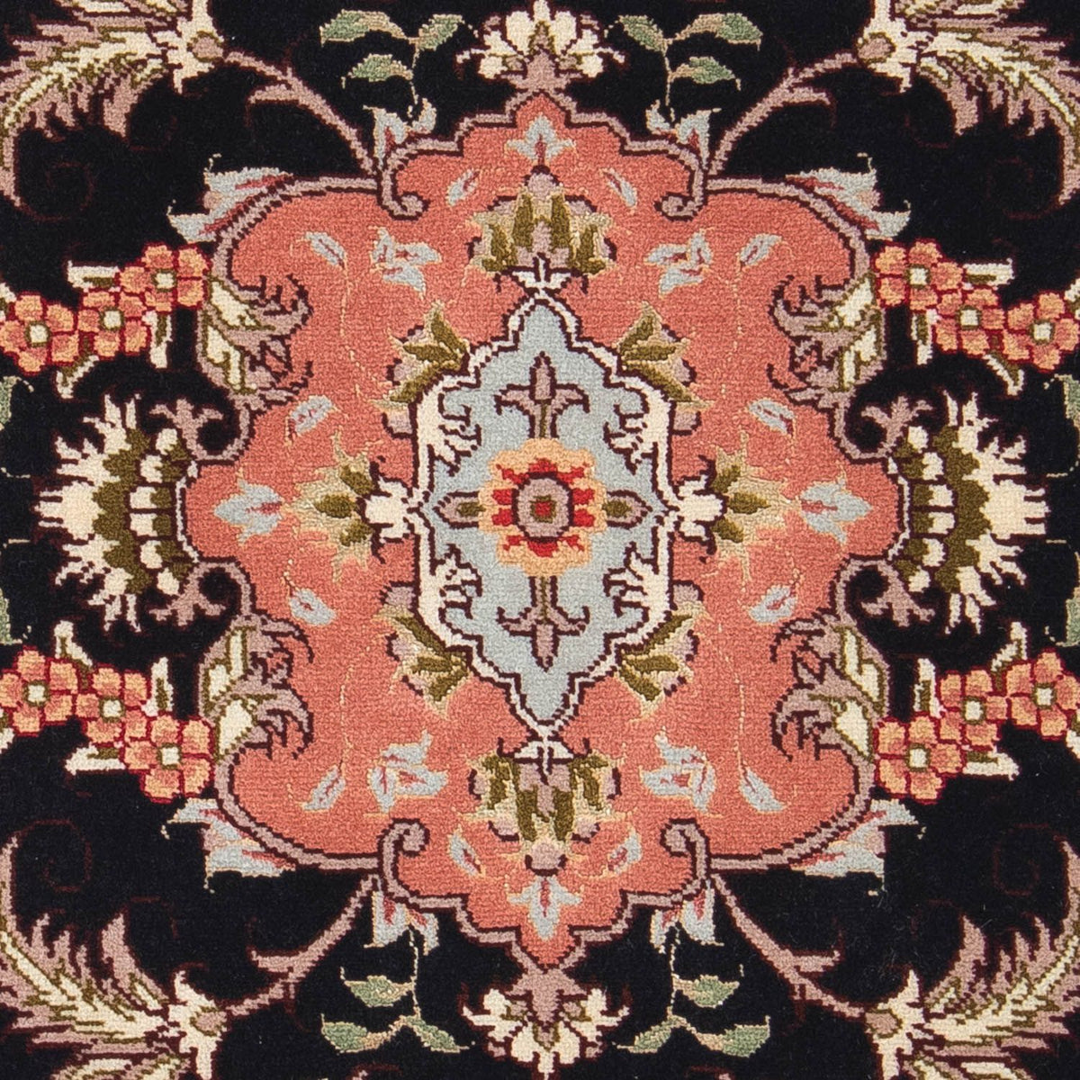 Tapis persan - Tabriz - Royal - 90 x 60 cm - bleu foncé