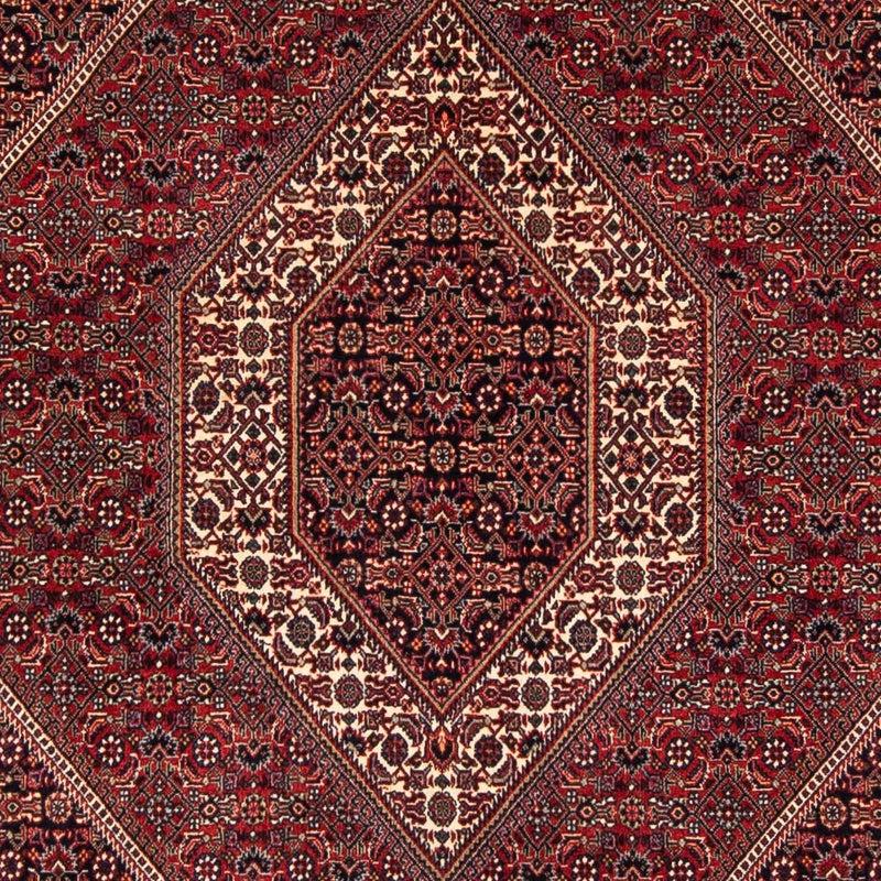 Tapis persan - Bidjar carré  - 152 x 148 cm - rouge foncé