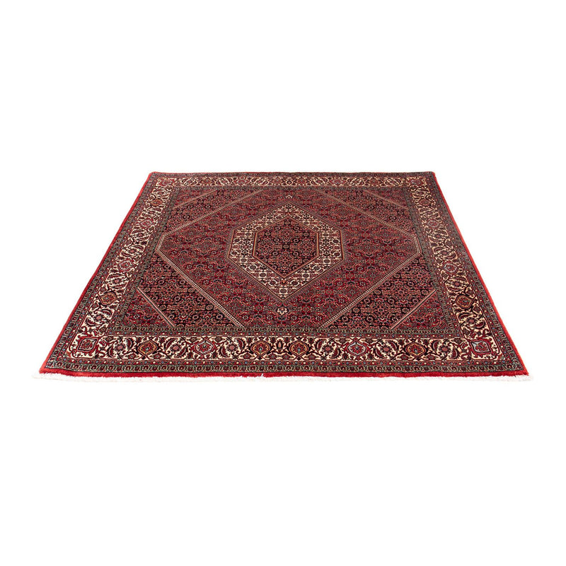 Tapis persan - Bidjar carré  - 152 x 148 cm - rouge foncé