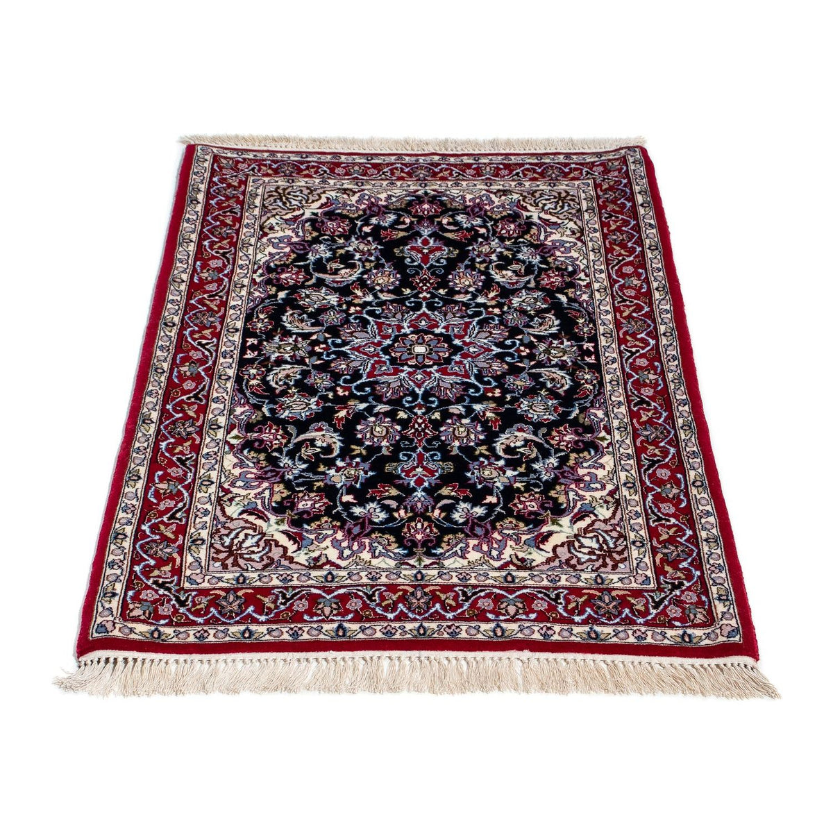 Tapis persan - Isfahan - Premium - 108 x 72 cm - rouge foncé