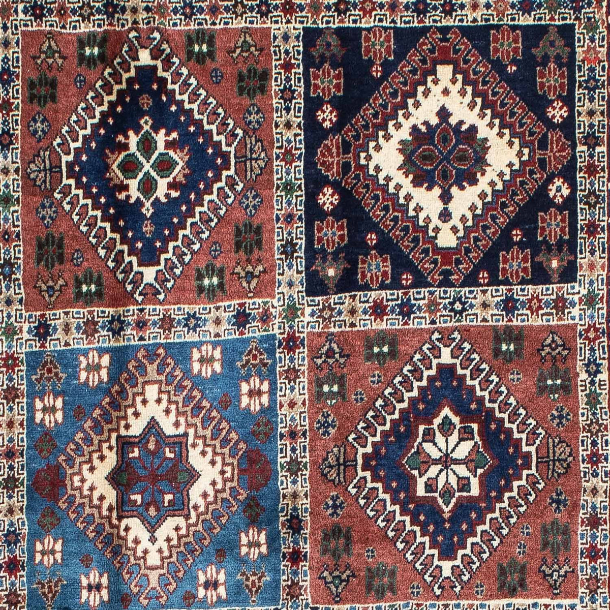 Tapis de couloir Tapis persan - Nomadic - 189 x 99 cm - bleu