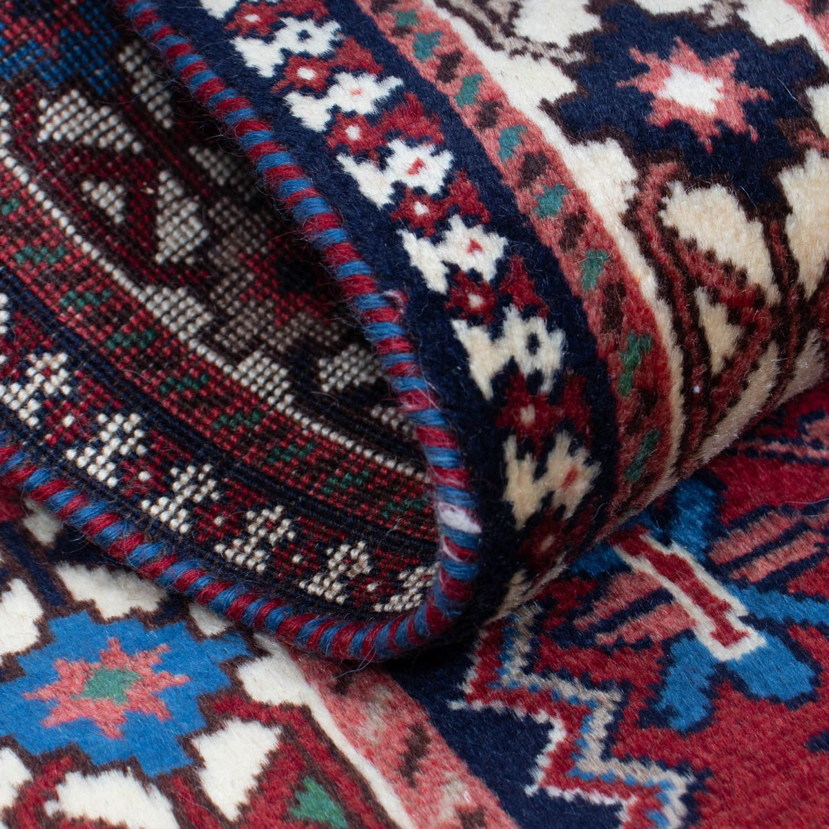 Tapis de couloir Tapis persan - Nomadic - 200 x 81 cm - bleu foncé