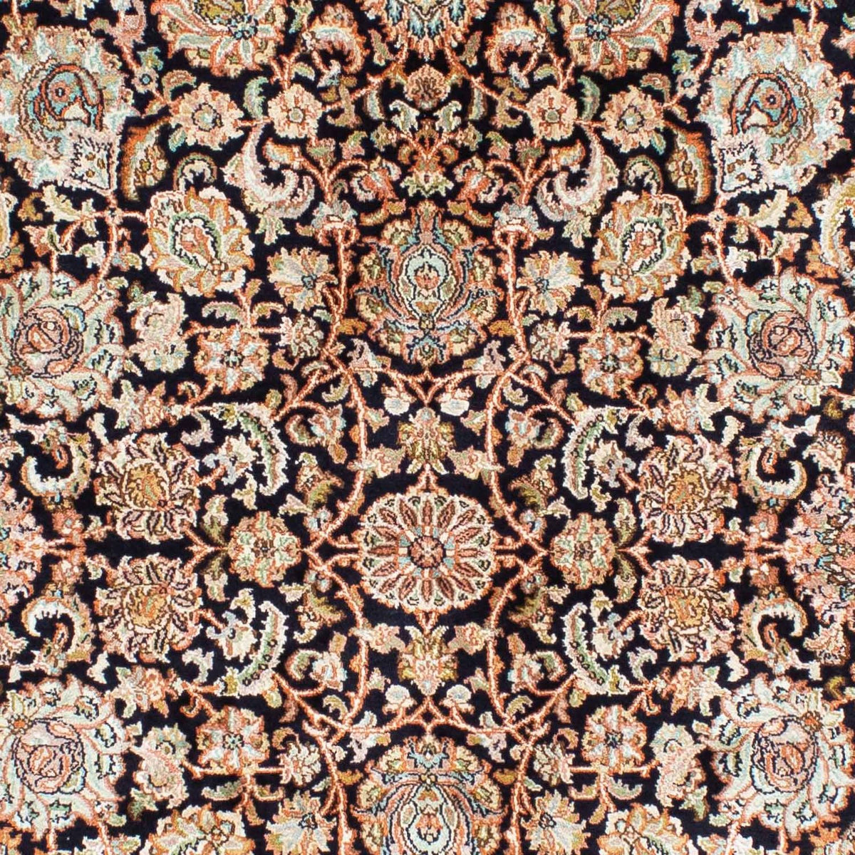 Tapis persan - Classique - 226 x 154 cm - bleu foncé