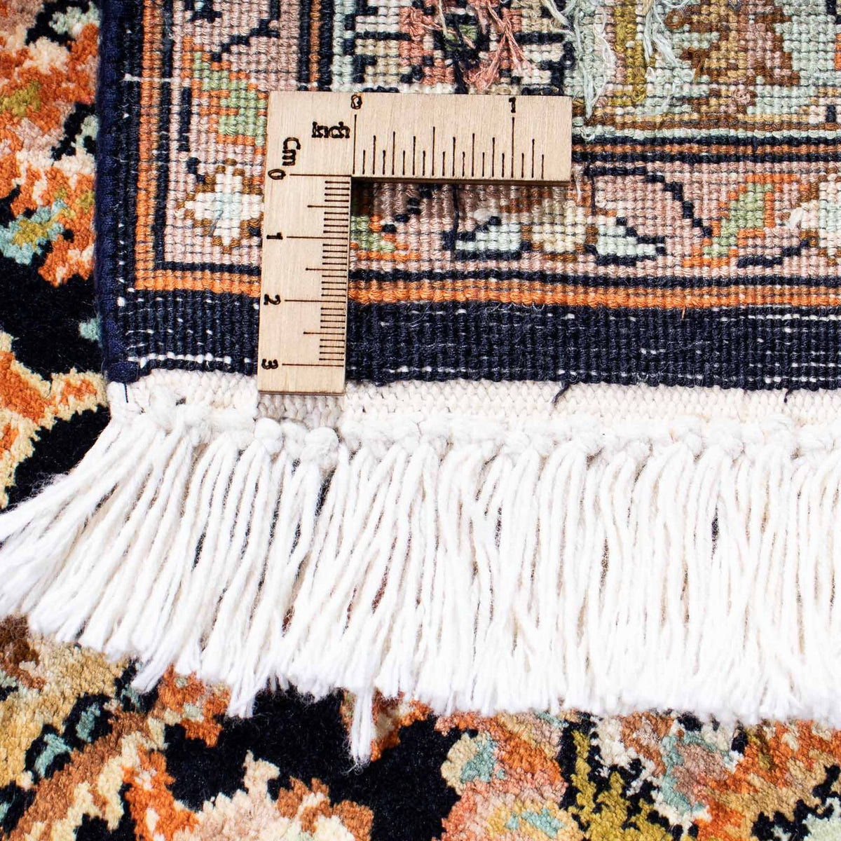 Tapis persan - Classique - 226 x 154 cm - bleu foncé