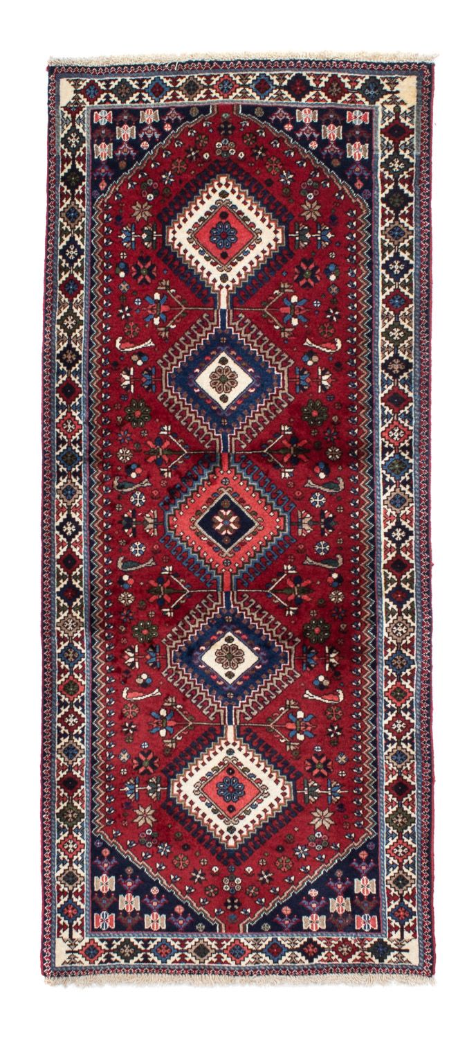 Tapis de couloir Tapis persan - Nomadic - 194 x 83 cm - rouge foncé