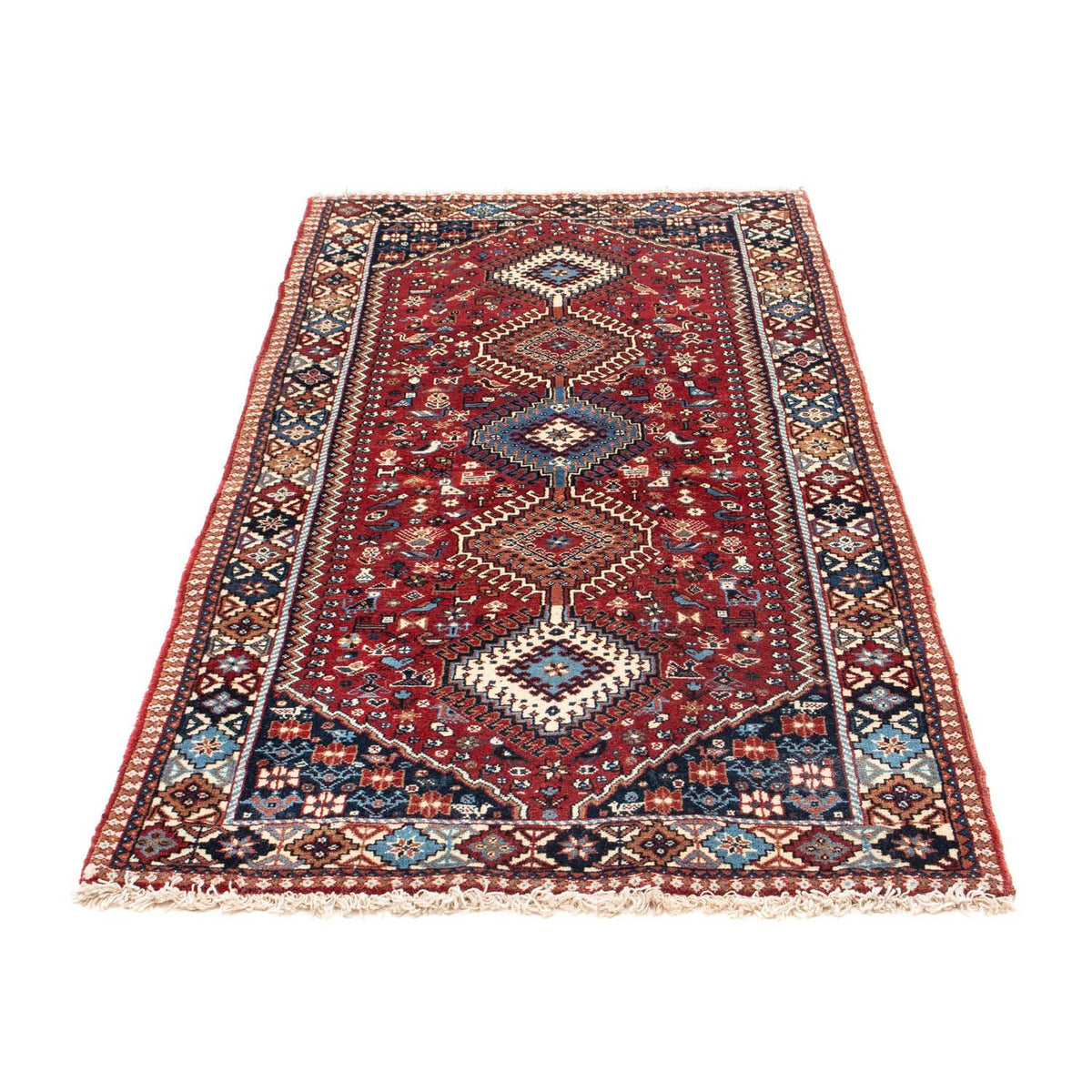 Tapis de couloir Tapis persan - Nomadic - 194 x 90 cm - rouge