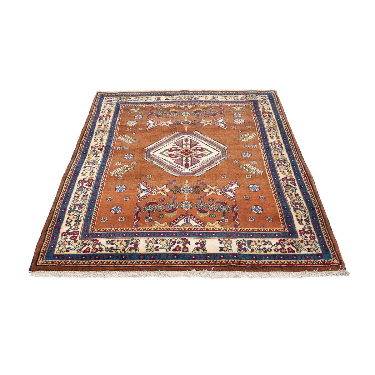 Tapis persan - Nomadic - 158 x 120 cm - marron