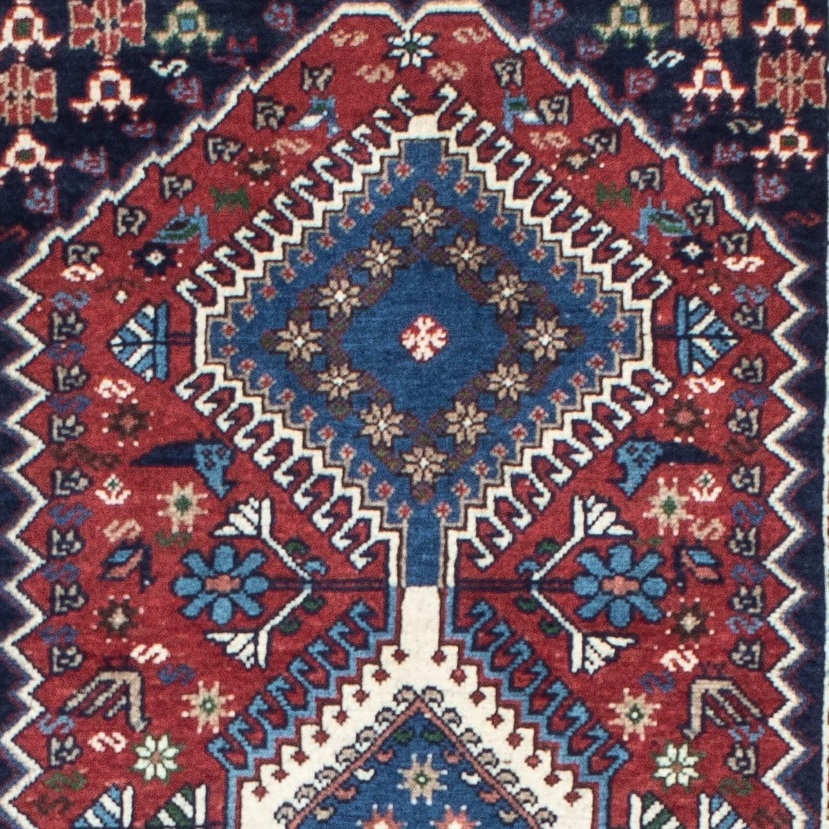 Tapis de couloir Tapis persan - Nomadic - 197 x 78 cm - rouge
