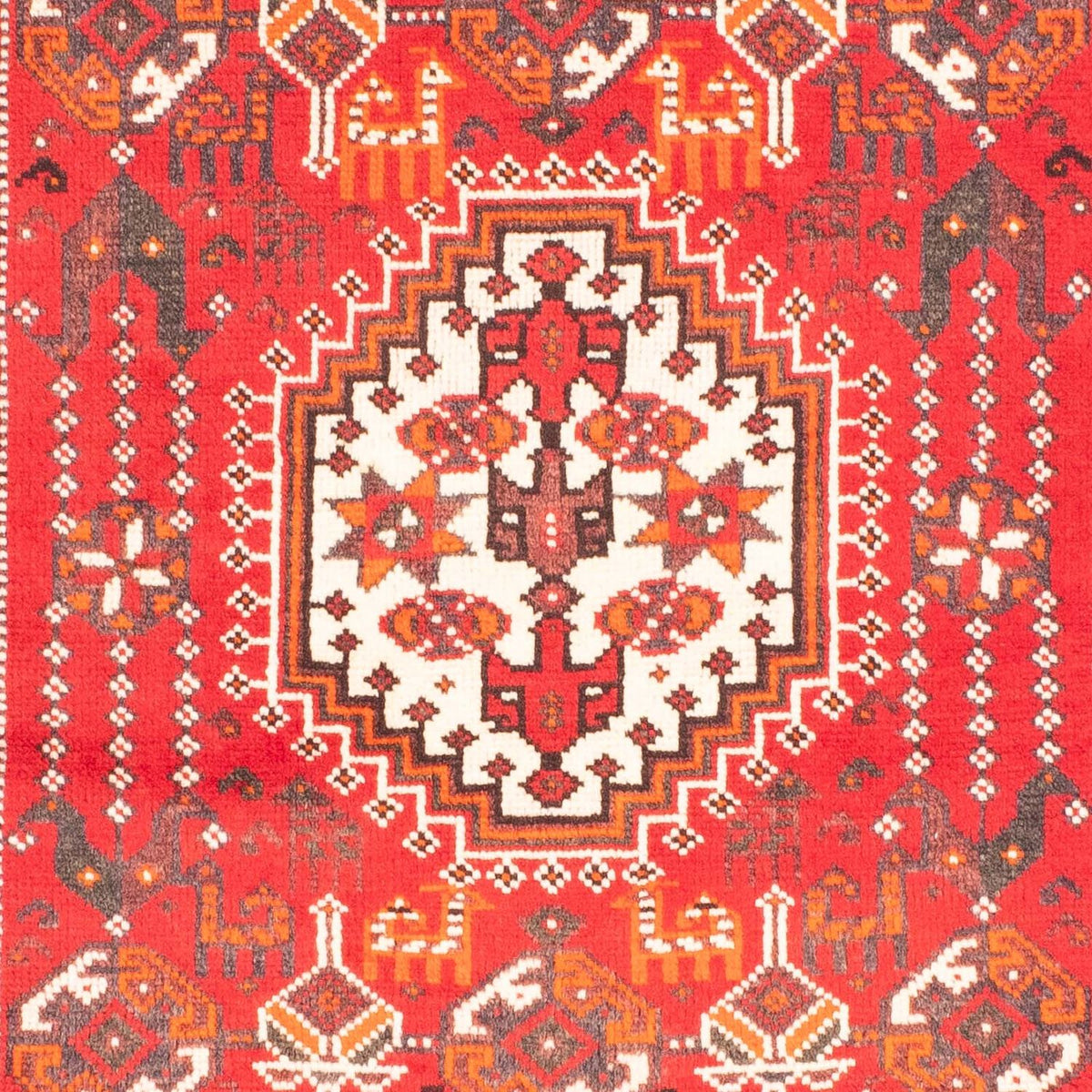 Tapis persan - Nomadic - 159 x 110 cm - rouge