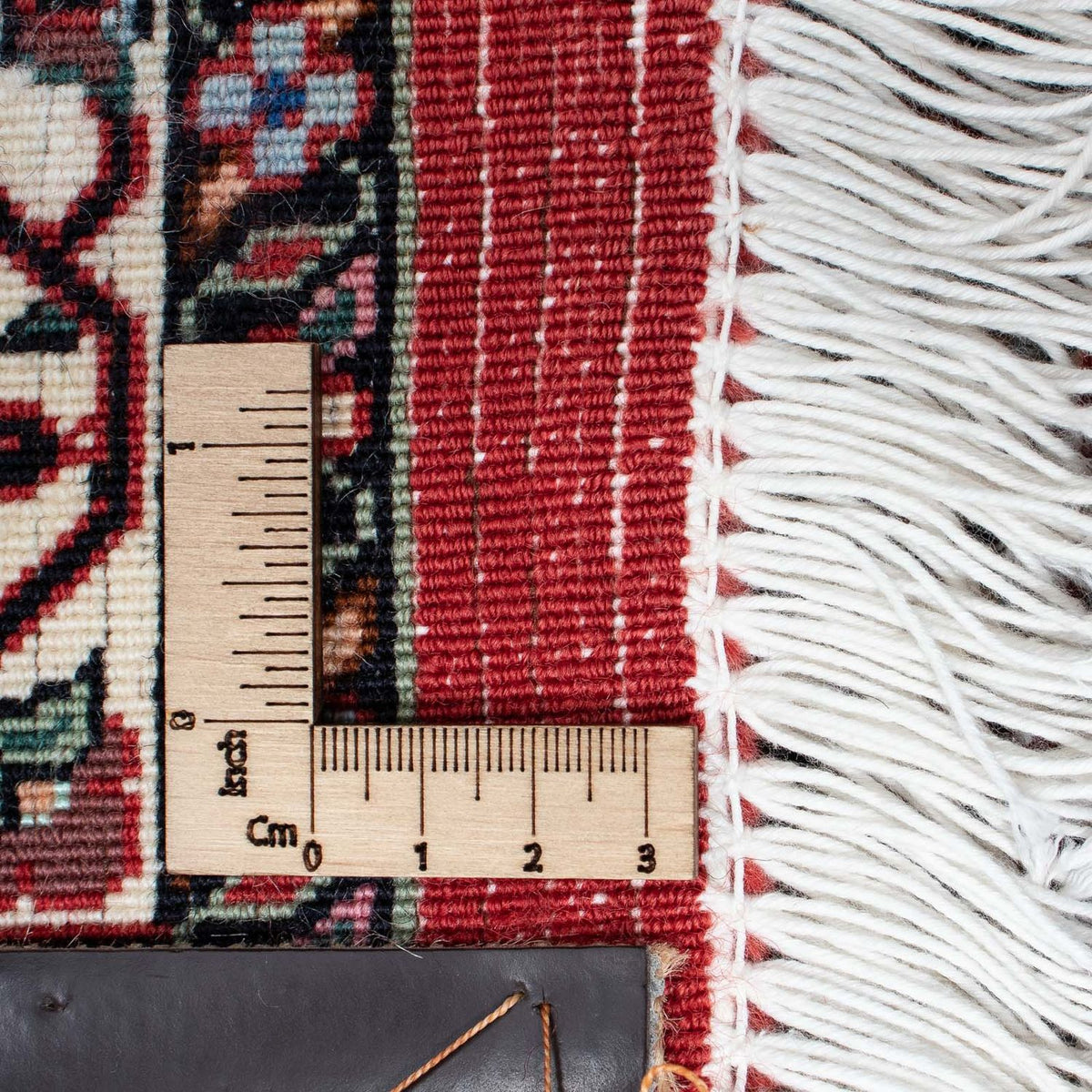 Tapis de couloir Tapis persan - Bidjar - 203 x 100 cm - rouge