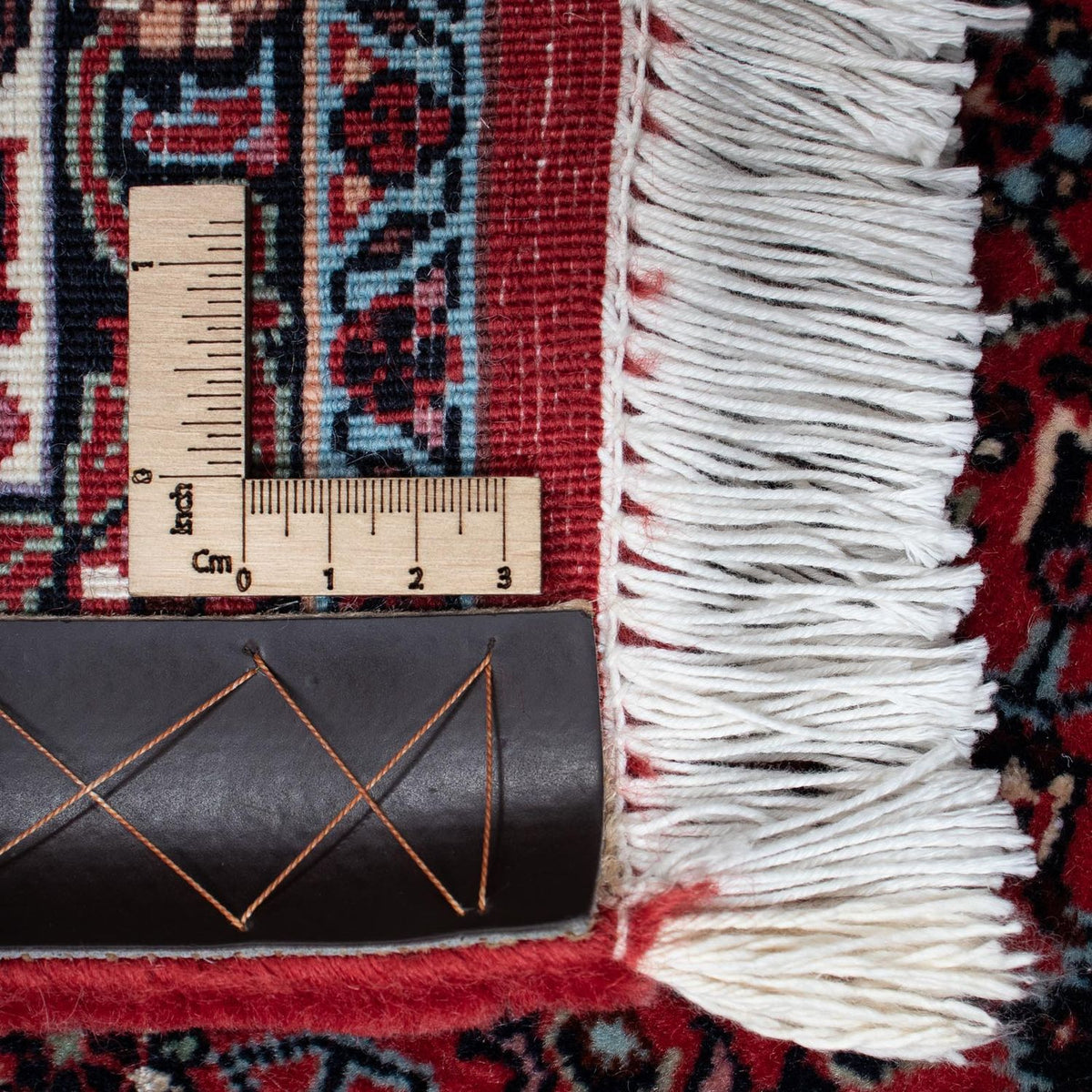 Tapis persan - Bidjar - 207 x 132 cm - rouge clair