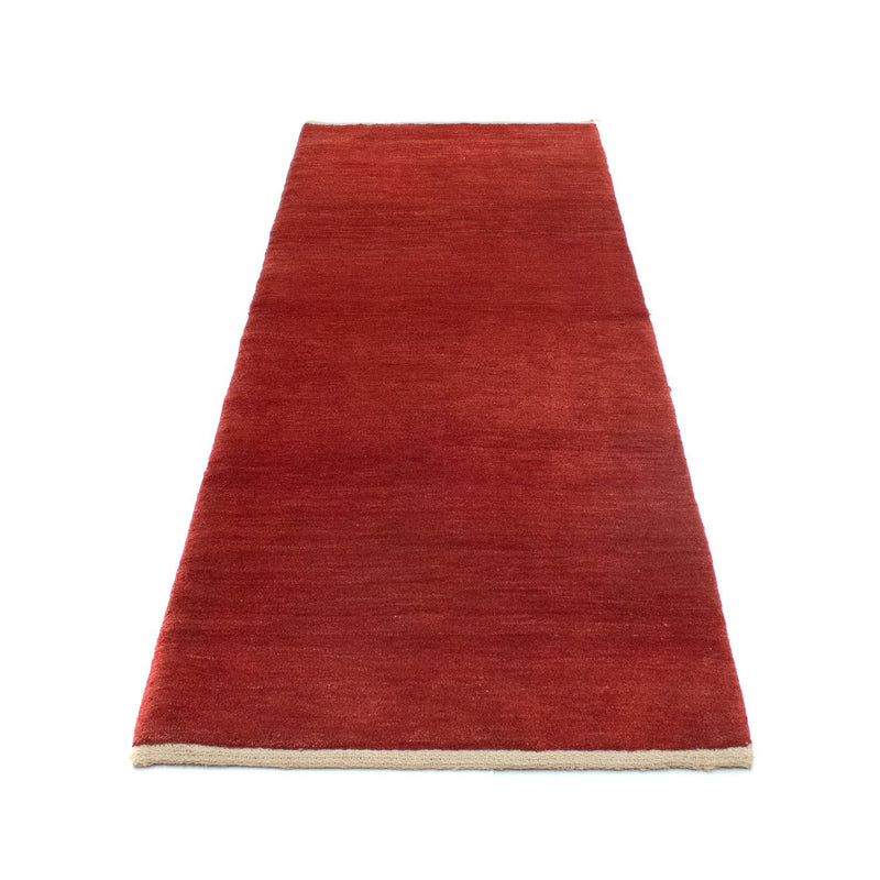 Tapis de couloir Tapis Gabbeh - Persan - 245 x 85 cm - rouge