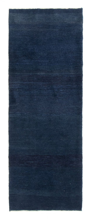 Tapis de couloir Tapis Gabbeh - Persan - 228 x 80 cm - bleu foncé