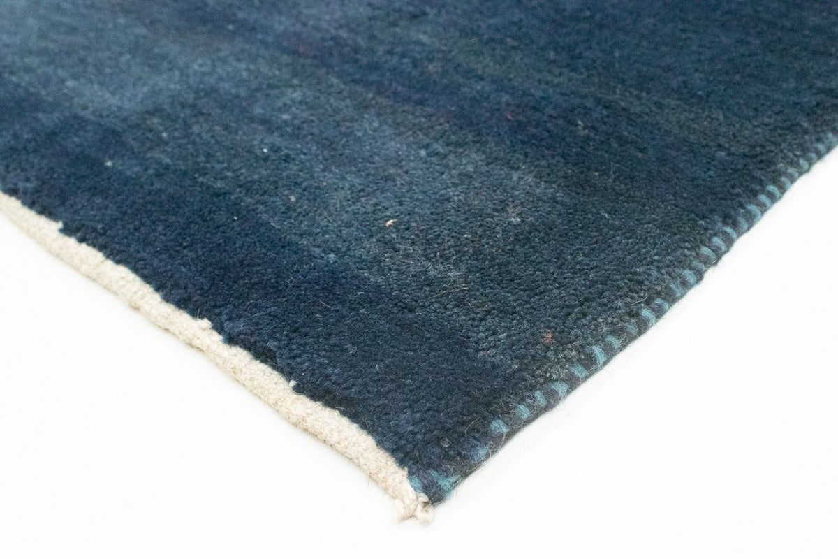 Tapis de couloir Tapis Gabbeh - Persan - 228 x 80 cm - bleu foncé