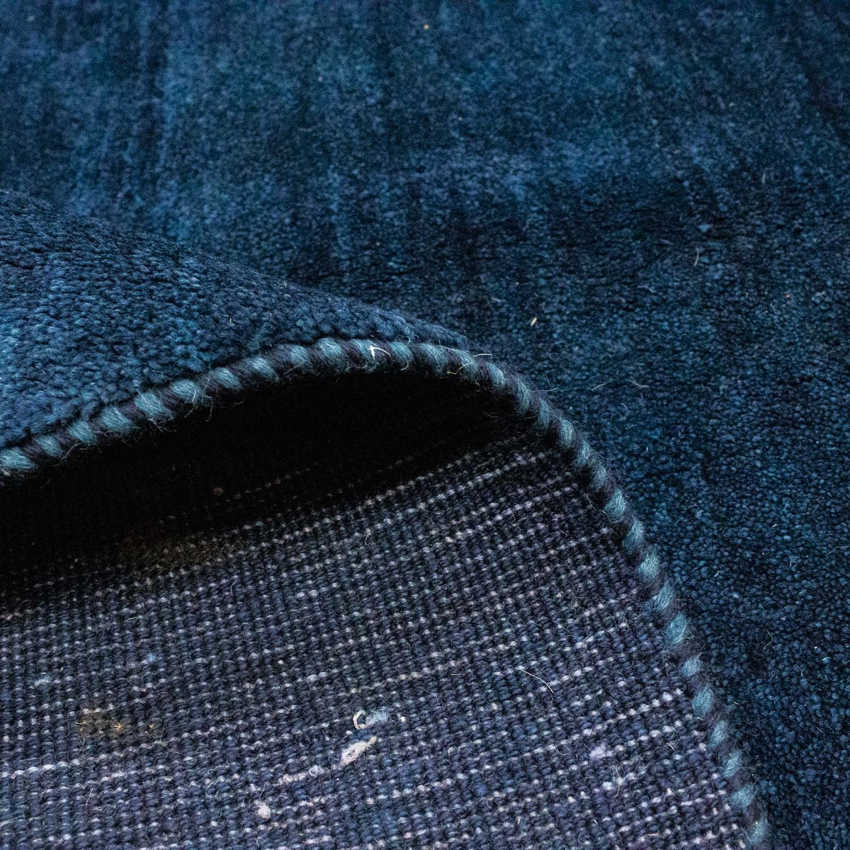 Tapis Gabbeh - Persan - 283 x 250 cm - bleu foncé