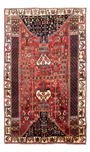 Tapis persan - Nomadic - 253 x 164 cm - rouge