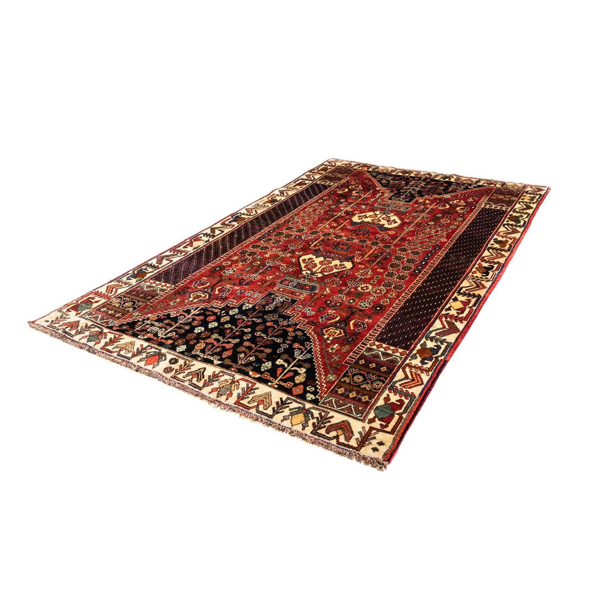 Tapis persan - Nomadic - 253 x 164 cm - rouge