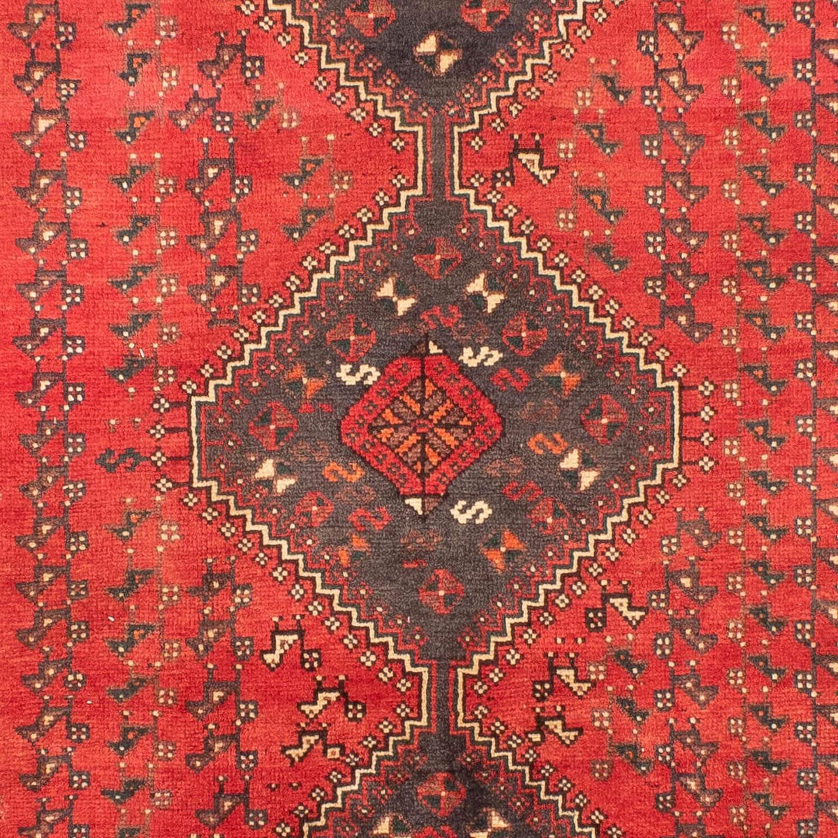 Tapis persan - Nomadic - 279 x 203 cm - rouge