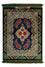 Tapis persan - Ghom - 77 x 58 cm - bleu foncé