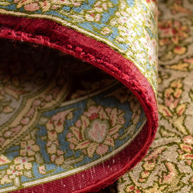 Tapis persan - Ghom - 78 x 58 cm - rouge foncé