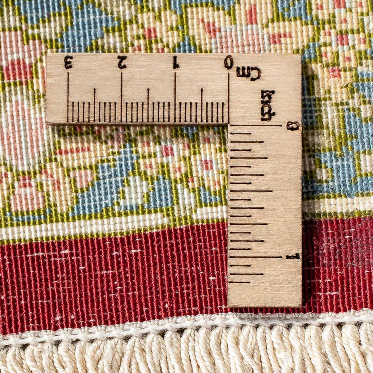 Tapis persan - Ghom - 78 x 58 cm - rouge foncé