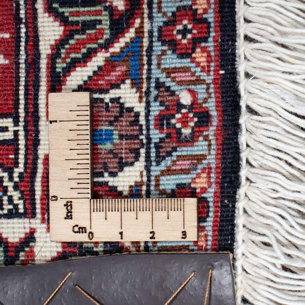 Tapis persan - Bidjar - 209 x 130 cm - bleu foncé