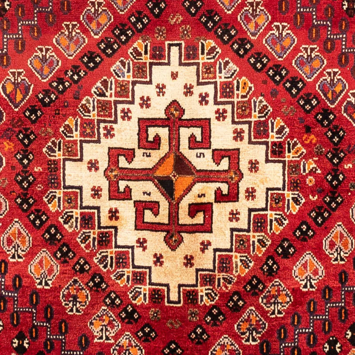 Tapis persan - Nomadic - 256 x 163 cm - rouge foncé
