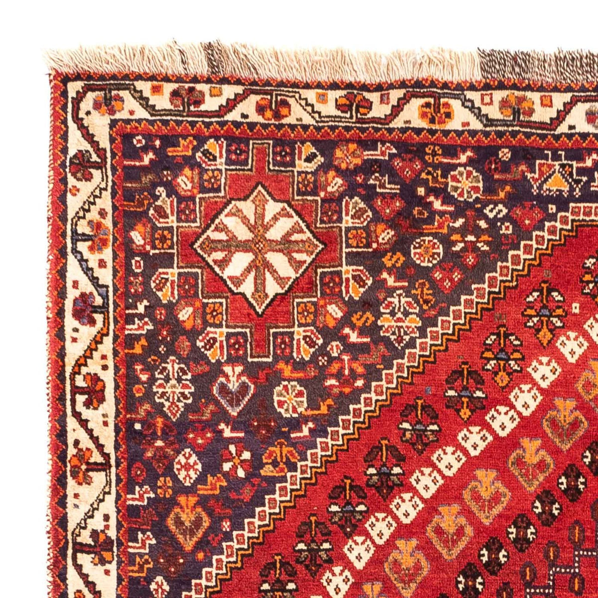 Tapis persan - Nomadic - 256 x 163 cm - rouge foncé