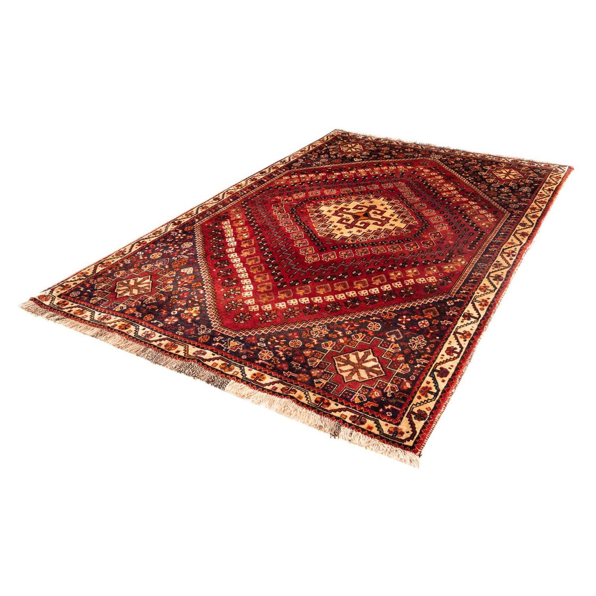 Tapis persan - Nomadic - 256 x 163 cm - rouge foncé