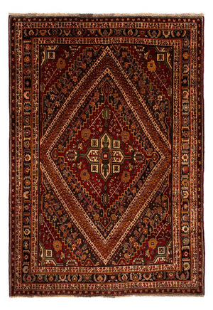 Tapis persan - Nomadic - 290 x 206 cm - rouge foncé