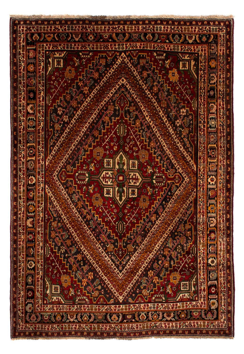 Tapis persan - Nomadic - 290 x 206 cm - rouge foncé