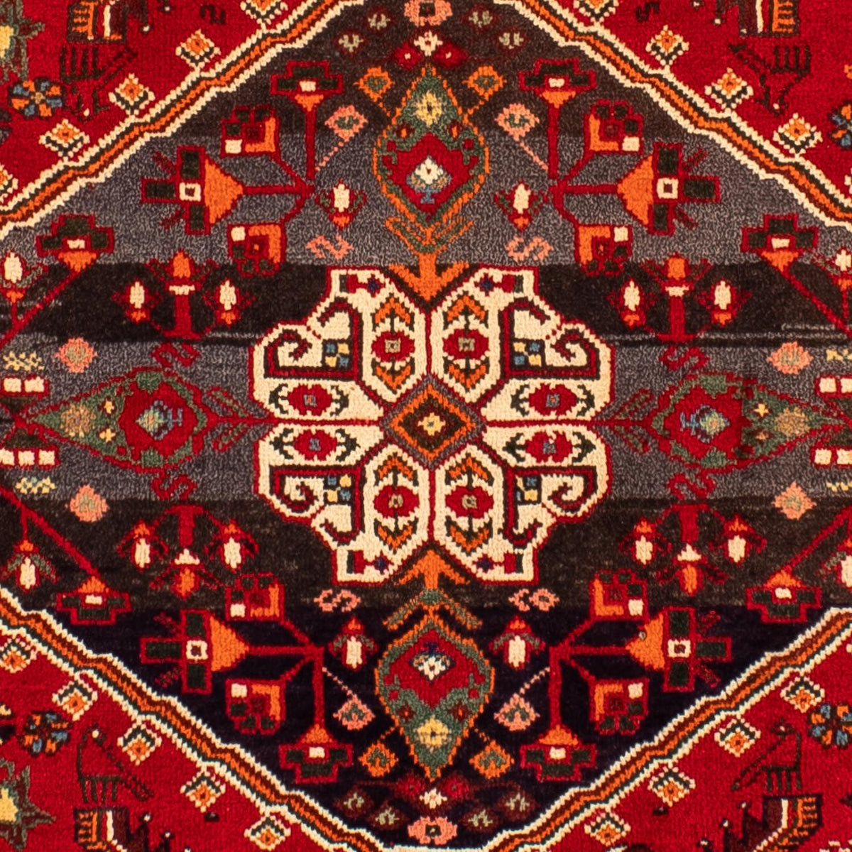 Tapis persan - Nomadic - 283 x 204 cm - rouge foncé