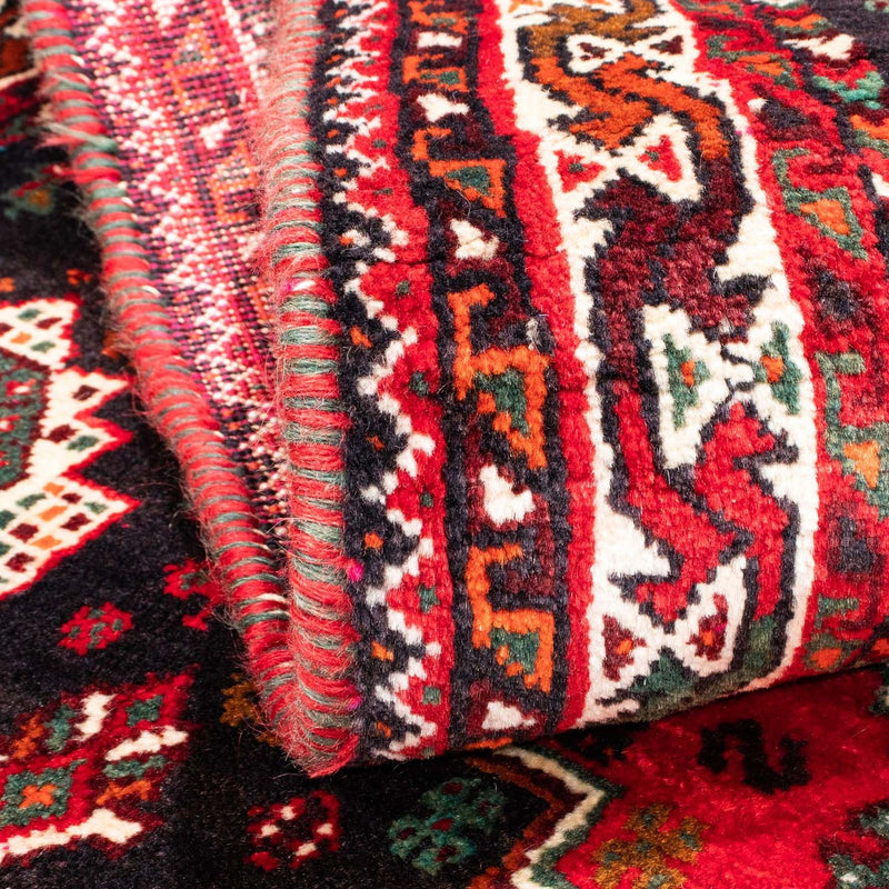 Tapis persan - Nomadic - 154 x 104 cm - rouge foncé