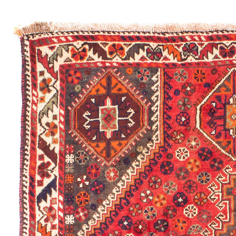 Tapis persan - Nomadic - 159 x 120 cm - rouge foncé